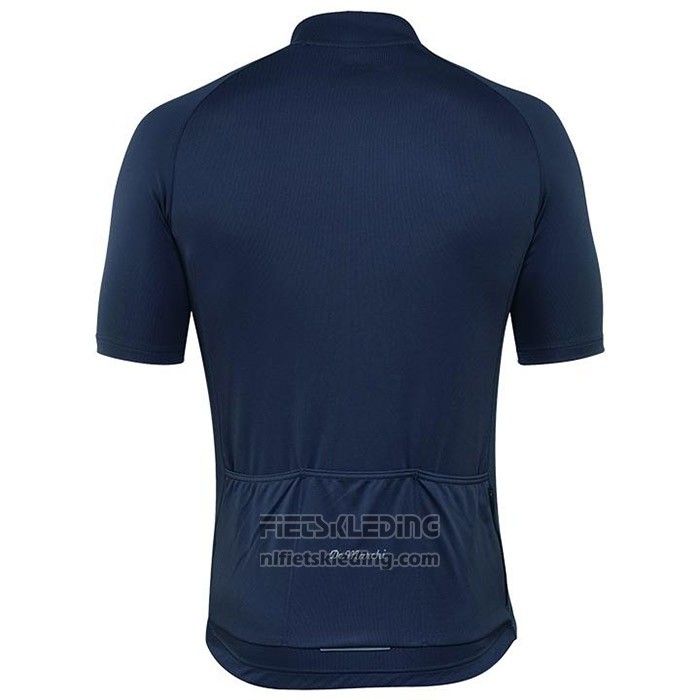 2020 Fietskleding De Marchi Diep Blauw Korte Mouwen en Koersbroek